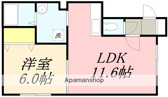 CLOVER LIFE昭和(1LDK/1階)の間取り写真