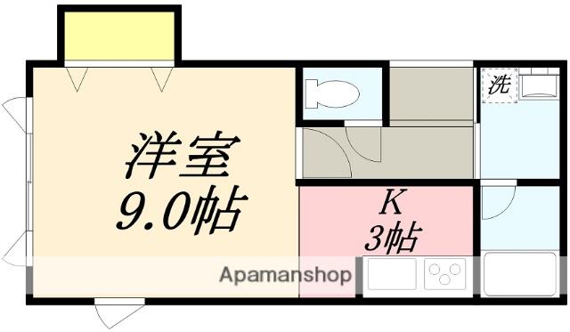 ロジェ赤川(1K/1階)の間取り写真