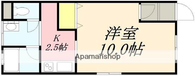 プロバンス(1K/2階)の間取り写真