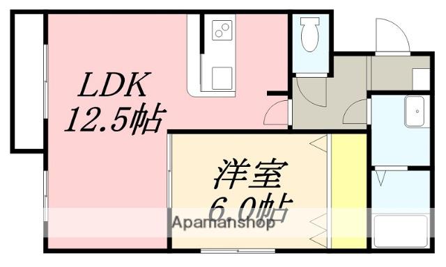 メゾン・ド・KⅢ(1LDK/2階)の間取り写真