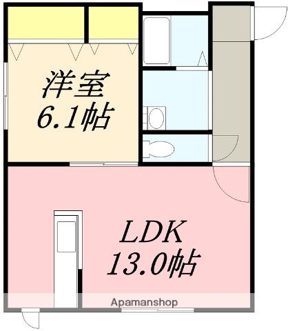 SOLANA(1LDK/1階)の間取り写真