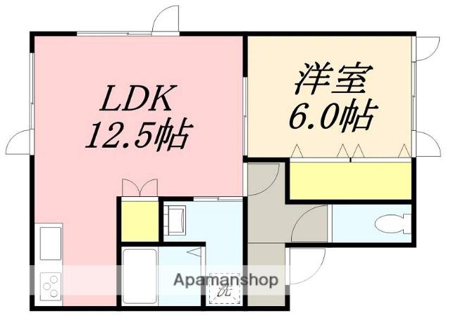 RAFFINE・COURT(1LDK/1階)の間取り写真