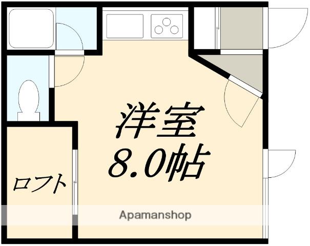 イースト VILLAGE APARTMENT(ワンルーム/2階)の間取り写真