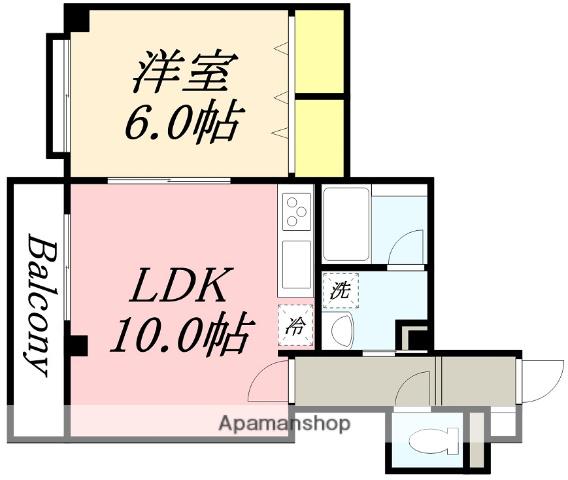 アーバンパレス大手町(1LDK/3階)の間取り写真