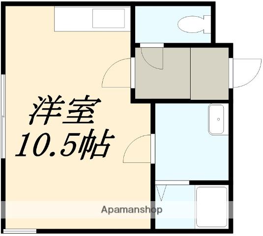 MハウスⅢ(ワンルーム/1階)の間取り写真