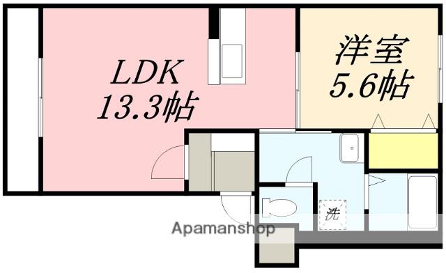 MERSON・RIRE(1LDK/1階)の間取り写真