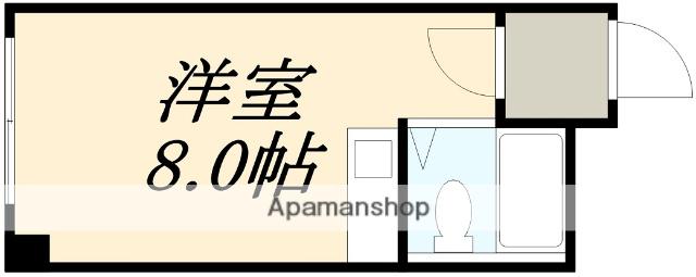 ウィズリーガル五稜郭公園(ワンルーム/2階)の間取り写真