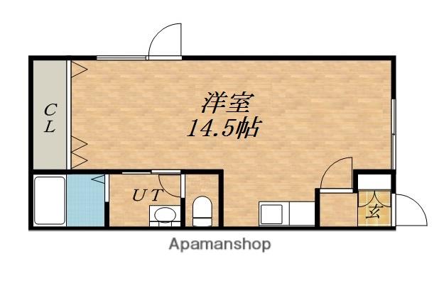 メゾンド金堀(ワンルーム/2階)の間取り写真