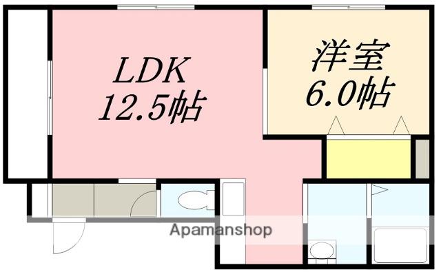 グランドソレーユ(1LDK/2階)の間取り写真
