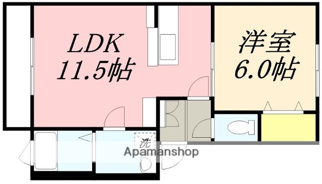 COMET(1LDK/2階)の間取り写真