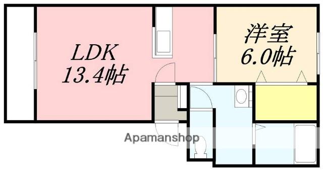 BELLE SOLEILLE(1LDK/3階)の間取り写真