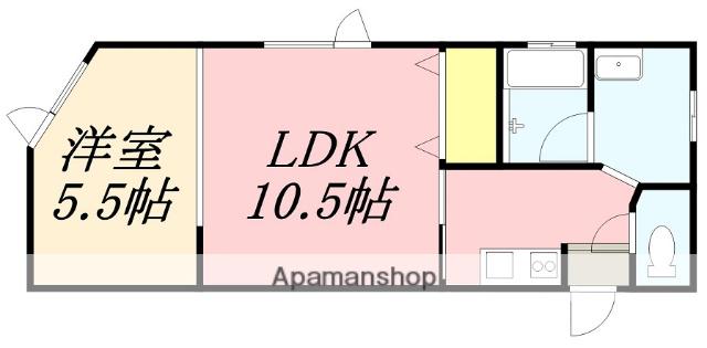 ヴィラエンジェル(1LDK/2階)の間取り写真