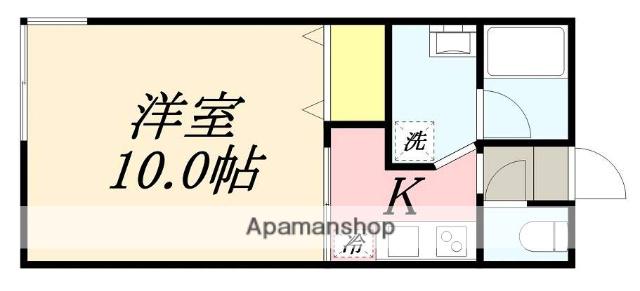 ヴィラエンジェル(1K/2階)の間取り写真