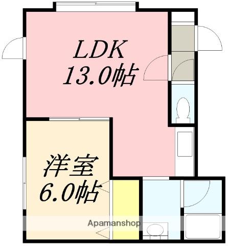 よつ葉マンション(1LDK/1階)の間取り写真