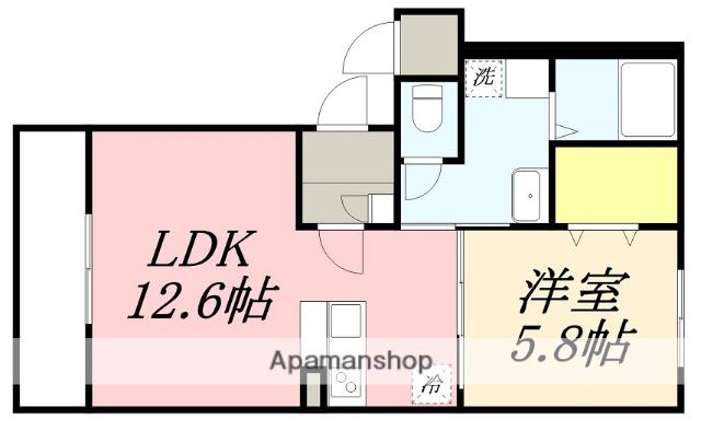 ALWAYS(1LDK/4階)の間取り写真