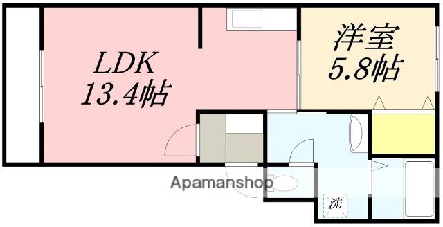 SPACE TOMIOKA(1LDK/1階)の間取り写真
