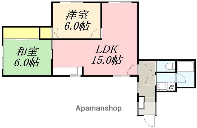 ピアコート21(2LDK/3階)の間取り写真