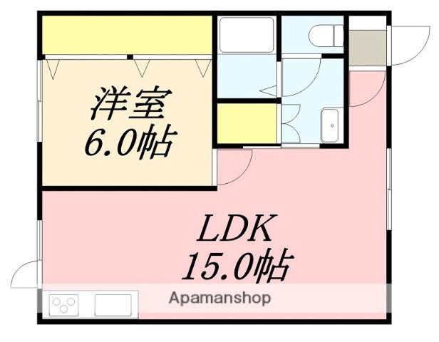 ベイトミオカⅡ(1LDK/1階)の間取り写真