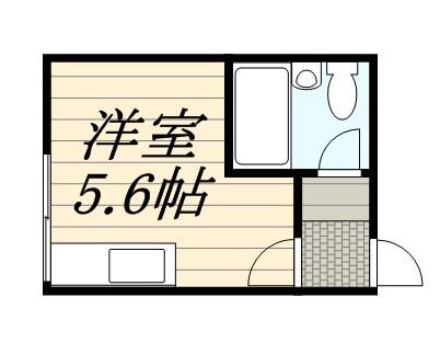 メゾンドフラッシュ富岡(ワンルーム/4階)の間取り写真