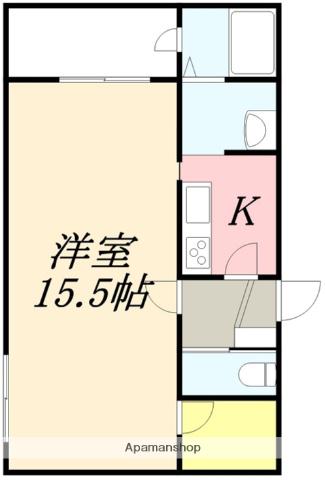 リコケット(1LDK/2階)の間取り写真