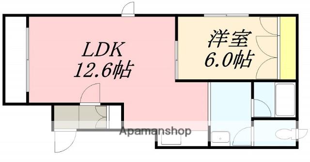 BARRY美原Ⅰ(1LDK/1階)の間取り写真