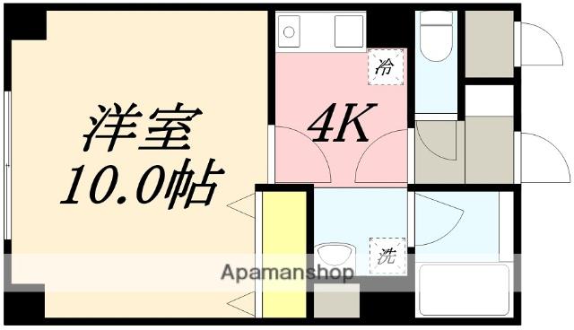 TOKU TORASUTO Ⅵ(1K/2階)の間取り写真