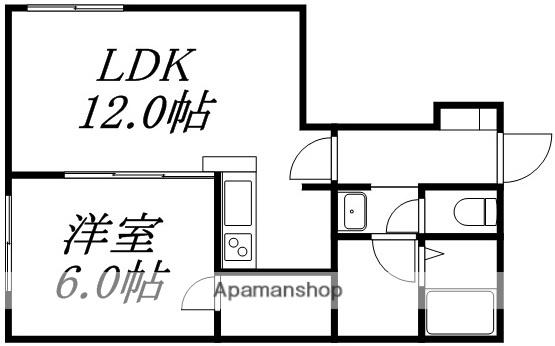 RICO KUAT(1LDK/4階)の間取り写真