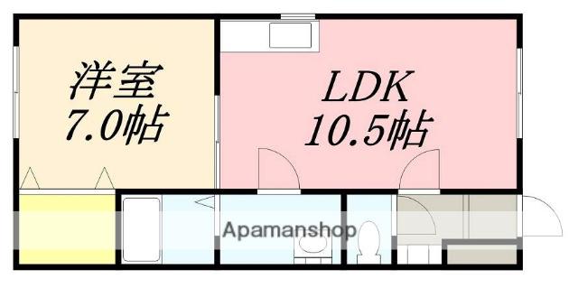 エクレールⅡ(1LDK/2階)の間取り写真