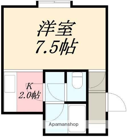 RSトミオカ(1K/2階)の間取り写真
