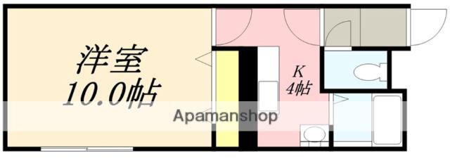 TOKU TRASUTO Ⅰ(1K/2階)の間取り写真