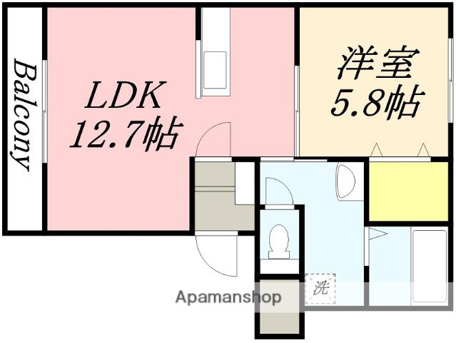 FELICE(1LDK/3階)の間取り写真