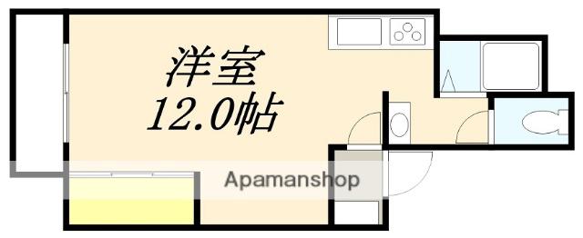 パークコート中島(ワンルーム/2階)の間取り写真