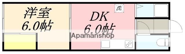 ストークいずみⅡ(1DK/1階)の間取り写真