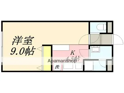 PETIT CHATEAU(ワンルーム/3階)の間取り写真