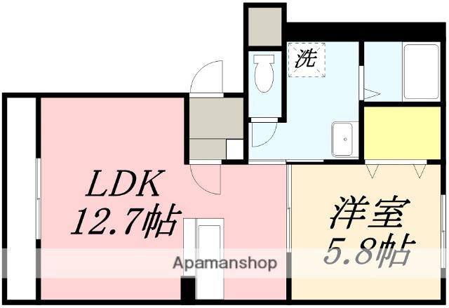 CREAREVE(1LDK/3階)の間取り写真