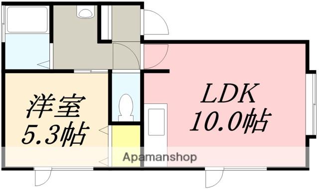 ヤマニハウスⅢ(1LDK/1階)の間取り写真