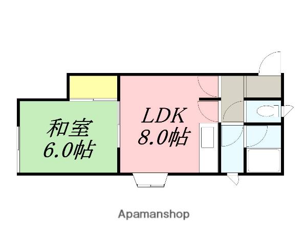 コーポロイヤルメイト(1LDK/2階)の間取り写真