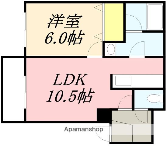 フォルム花園Ⅱ(1LDK/1階)の間取り写真