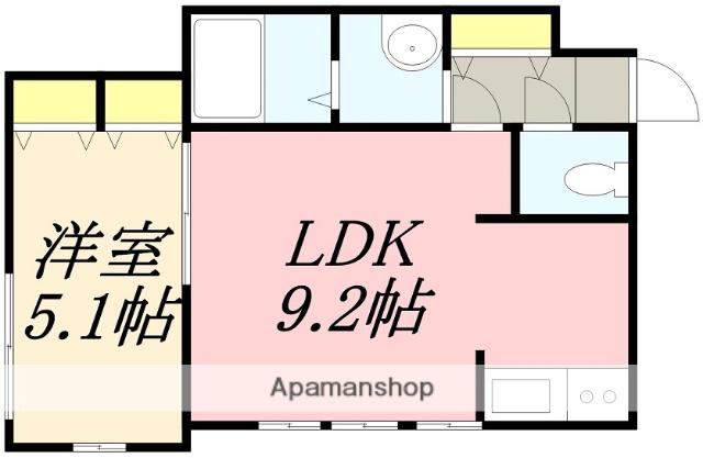 BARRY花園(1LDK/4階)の間取り写真