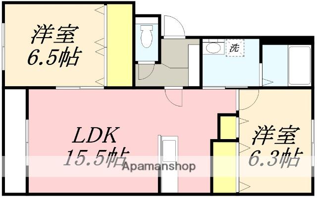 VENT CLAIR Ⅲ(2LDK/4階)の間取り写真