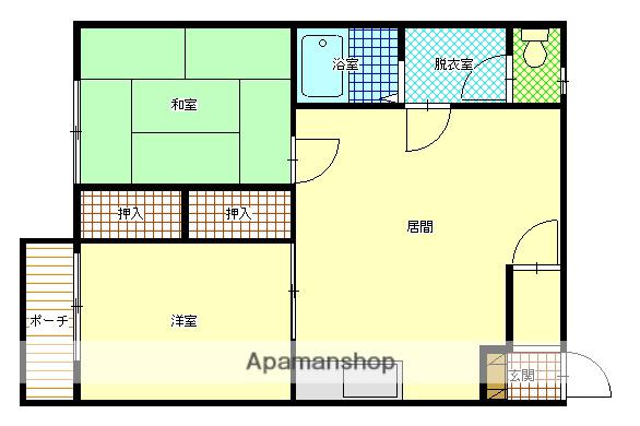 コーポチェリー(2LDK/1階)の間取り写真