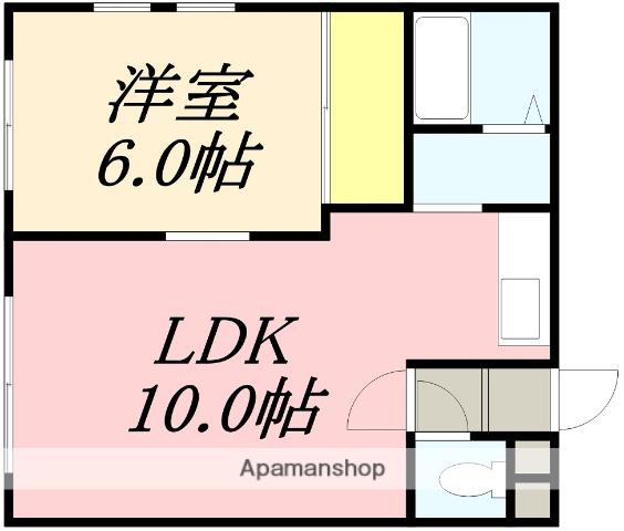 ノースガーデン(1LDK/2階)の間取り写真