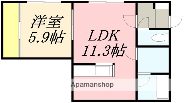 メゾンコットウ(1LDK/1階)の間取り写真