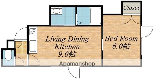 EXCELLENT HOUSE Ⅱ(1DK/1階)の間取り写真