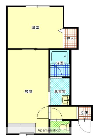 EXCELLENT HOUSE Ⅱ(1LDK/1階)の間取り写真