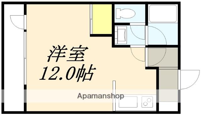 ノースビラ深堀Ⅰ(1K/4階)の間取り写真