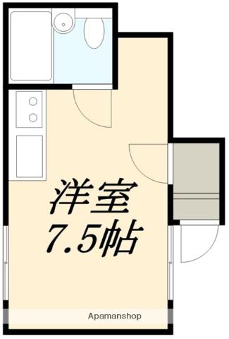 ハイツ深堀(1K/2階)の間取り写真