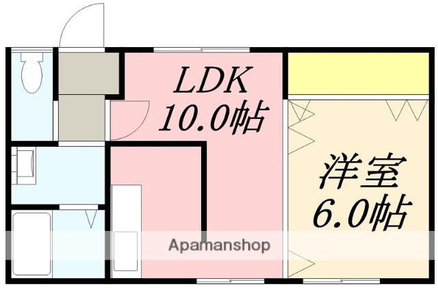 プロパティA&K(1LDK/3階)の間取り写真