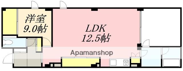 ベイヒルズ函館(1LDK/1階)の間取り写真