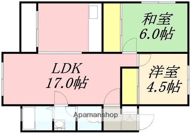 ポートビュー函館(2LDK/7階)の間取り写真
